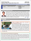 Hitachi Group India Corporate Social Responsibility News 2010, June