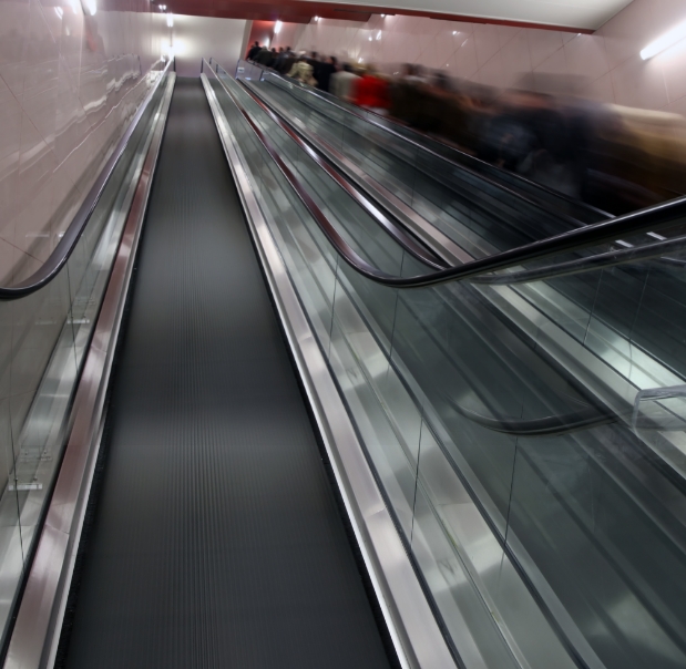 High-Tech Horizontal Moving Walkways & Elevators: Hitachi in India