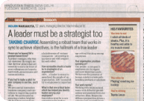 A leader must be a strategist too