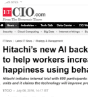 Hitachi's new AI backed tech H to help workers increase their happiness using behaviour data